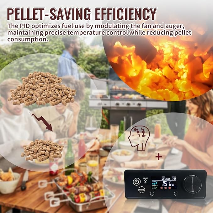 Rectangular PID Control Panel (NO WiFi) Replacement for Pit Boss Pellet Grills with Igniter - Fits Onyx Edition, Navigator, Sportsman, Mahogany, Competition, Pro Series & Most 440-1000 Models