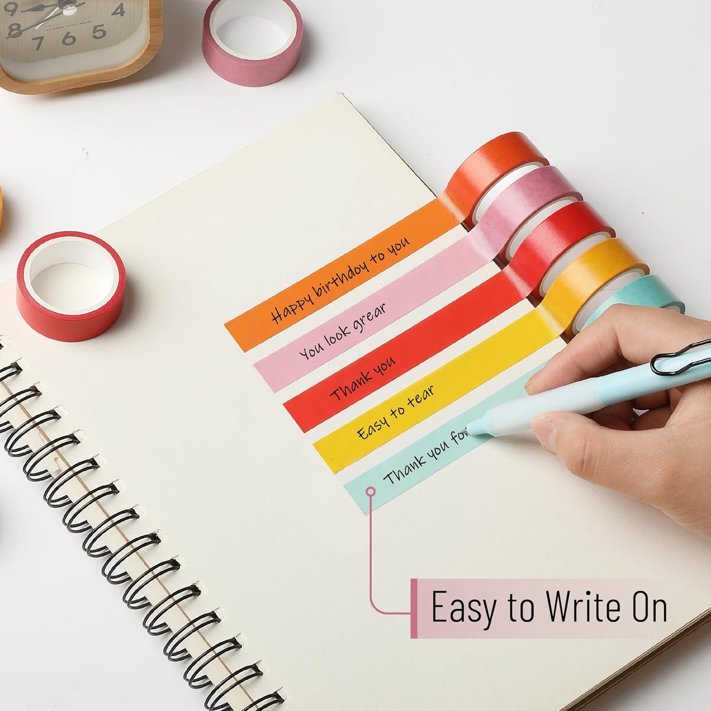 Mr. Pen- Washi Tape Set, 10 Rolls, Summer Design, Decorative Tape, Washi Tapes, Scrapbook Tape, Scrapbook Washi Tape for Journaling, Craft Tape, Washy Tape, Washy-Tape, Cute Washi Tape Pack