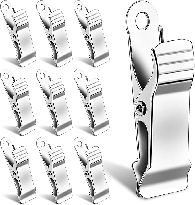 NATZERAT16 Pcs Metal Mini Clamps Mini Spring Clamp Crocodile Alligator Clips Alligator Clamps 1/2 Inch mini alligator clips for Work, Clothes, Photos, Curtains，smooth jaw， 5/16 inch capacity