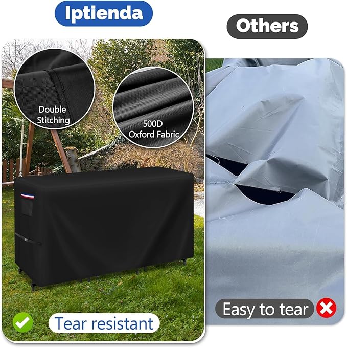 Patio Furniture Covers for High Top Table and Chairs, Waterproof Patio Set Cover for 7 Pieces Patio Furniture Set/Outdoor Balcony Furniture Sets-74 L x 38.5" D x 41" H