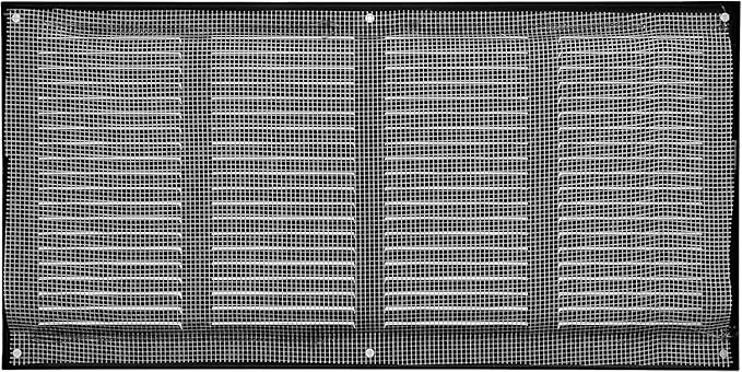 Vent Systems 16" x 8" Inch (Overall Dimensions) Pack of 10 - Anthracite - Air Vent Cover Metal Air Return Grill - Built-in Pest Guard Screen - HVAC Vent Duct Cover for Home Improvement