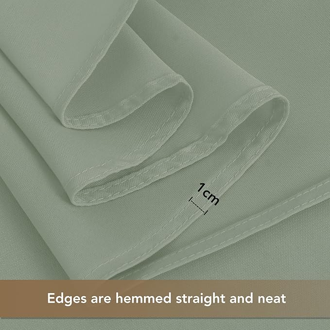 HolidayIdeas Grommet Outdoor Curtains for Patio Waterproof 8 Pcs All Weather Balcony Outside Curtain Drapes for Apartments, Gazebo, Pergolas, Porch, 54x84 Inch, Sage Green