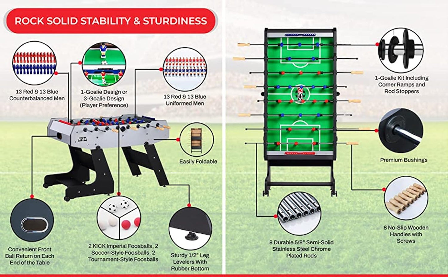 KICK Majesty 55" Folding Foosball Table