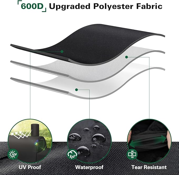 Heavy Duty 600D Grill Cover Fits for Royal Gourmet CC1830V/CC1830 30 Barrel Charcoal Grill Cover