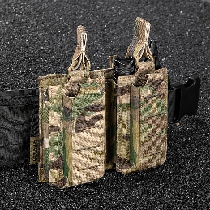 EXCELLENT ELITE SPANKER Tactical Open-Top Single/Double/Triple Molle Mag Pouch for Pistol Mag Pouch Tactical Bag Accessories Holder