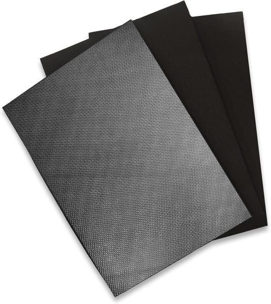 Neoprene Fabric Assortment Sample Patch Sheet Packs for Sewing Material Wetsuit Repair (3 Pack, 4mm Shark Skin)