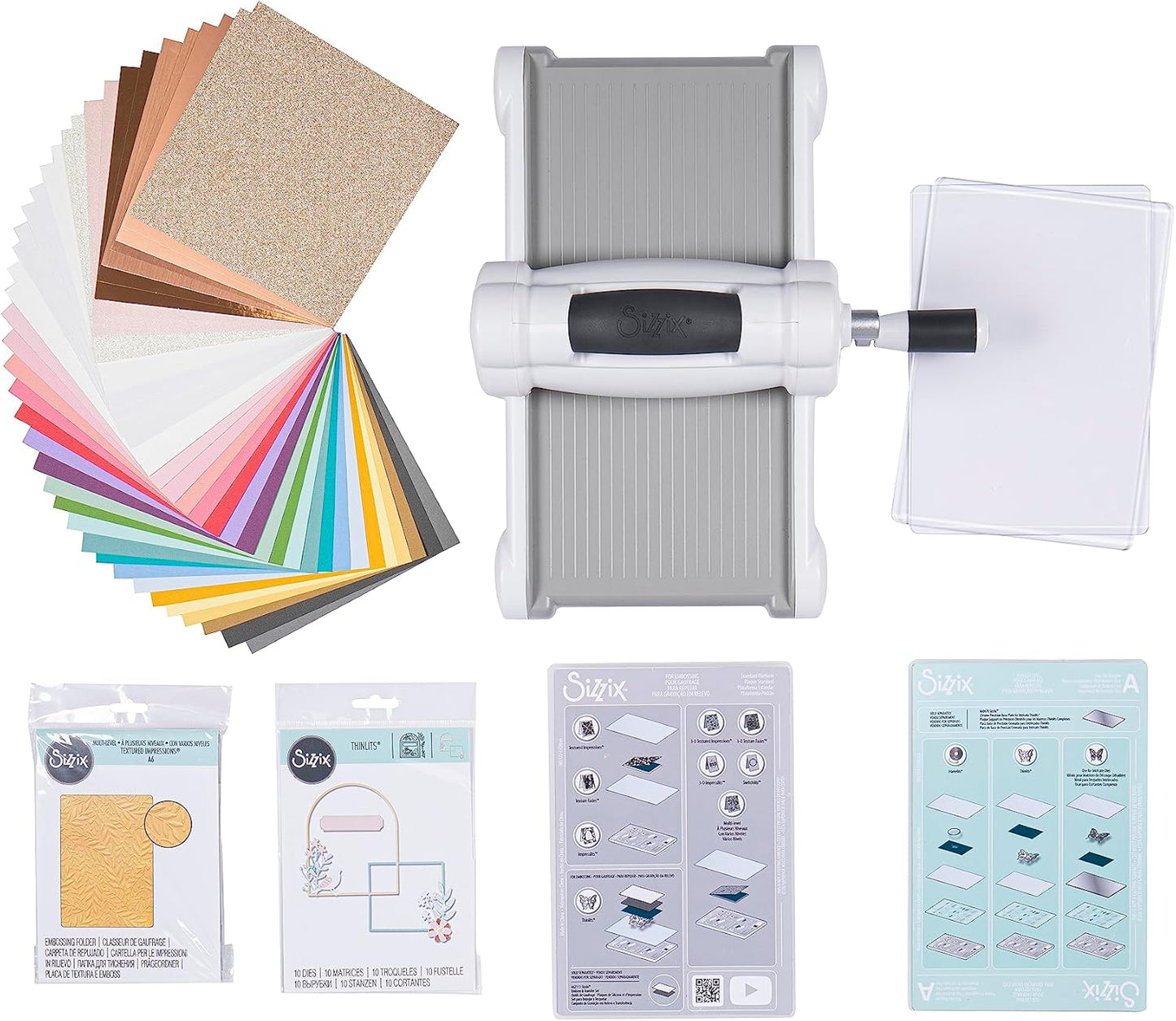 Sizzix Big Shot Starter Kit (6"), White/Grey