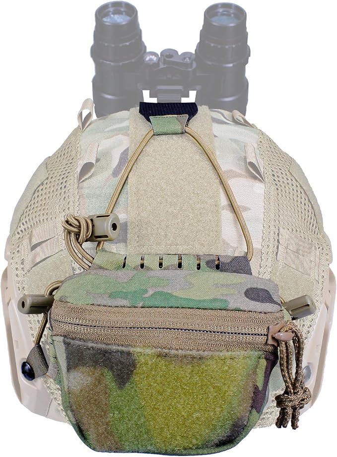 Tactical NVG Battery Pouch Helmet Mounted, Counter Weight Pouch GP Balance Retention for Fast MK1 PJ Airsoft Helmet