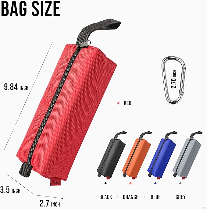 YOOFAN Tool Bags - 5 Packs of Heavy Duty Tool Pouches with Zipper, Made with 1680D Oxford Fabric and Waterproof Coating