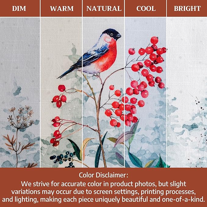 Maison d' Hermine Table Cloth Round Table 100% Cotton 69 Inches Fall Tablecloth Reusable Everyday Use for Thanksgiving Christmas Decorations Dining Farmhouse Party (Morzine)