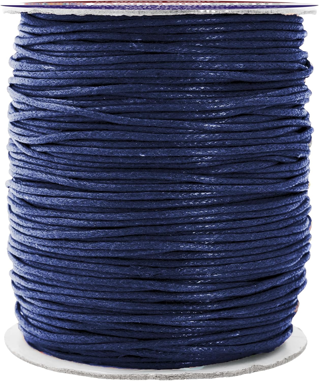 Mandala Crafts 1.5mm 109 Yards Navy Blue Cotton Waxed Cord for Jewelry Making Bracelet Cord Waxed String - Beading String Thread Jewelry Cords for Necklaces String
