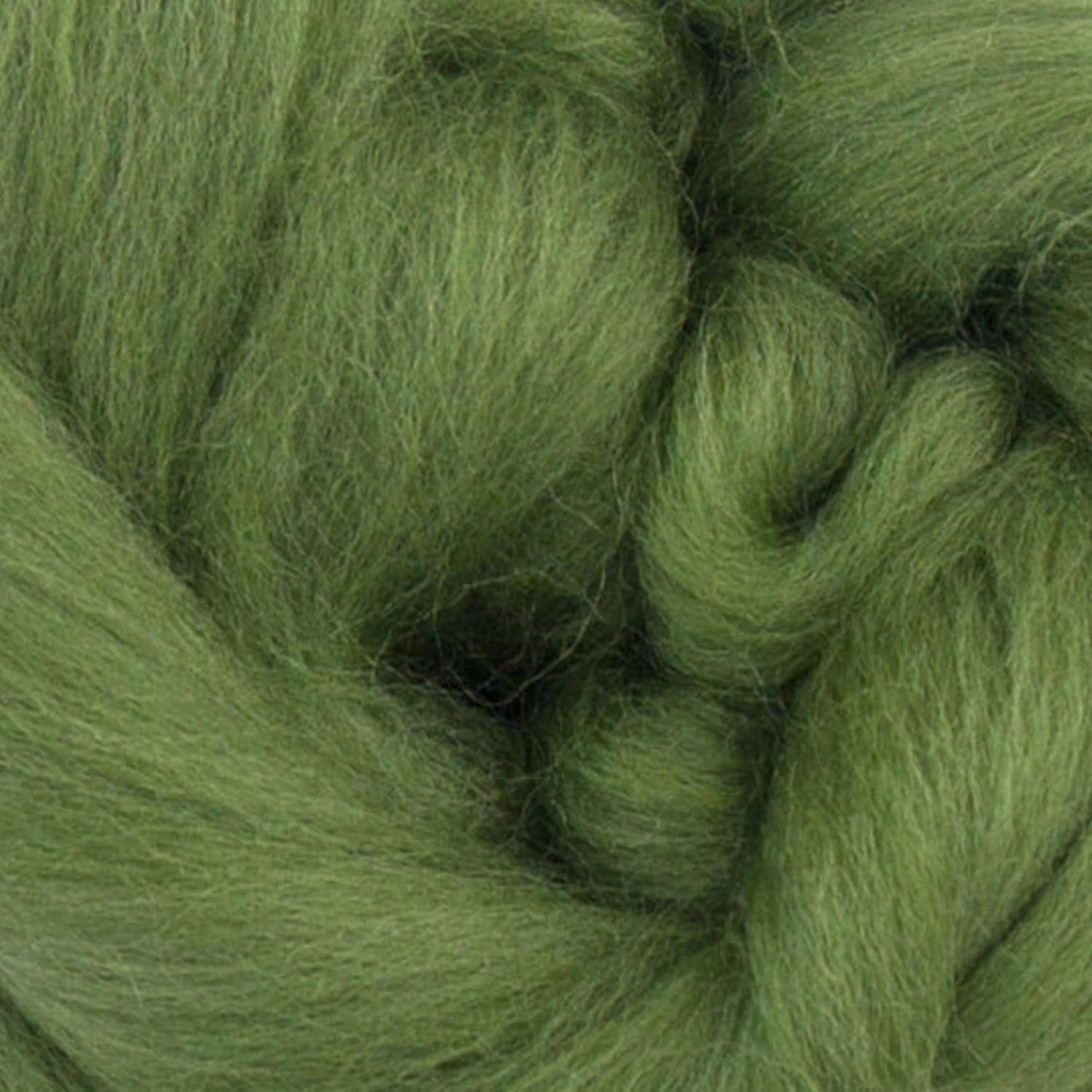 Revolution Fibers Merino Wool Combed Top | 1 lb Premium Wool Roving | 22 Micron, Best Merino Wool for Spinning, Tapestry, Needle Felting, Big Yarn Roving and Wall Hangings (Olive Green)