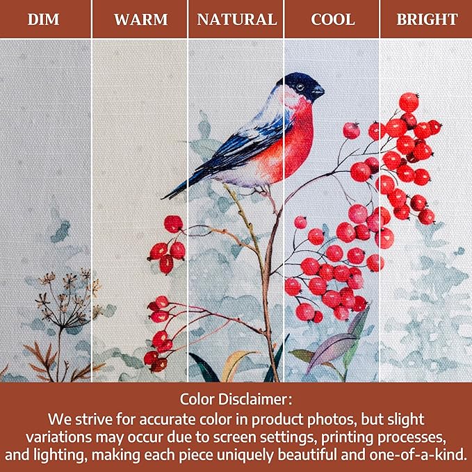 Maison d' Hermine Table Cloth Square Table 100% Cotton 54 x 54 Inches Fall Tablecloth Reusable Everyday Use for Thanksgiving Christmas Decorations Dining Farmhouse Party (Morzine)