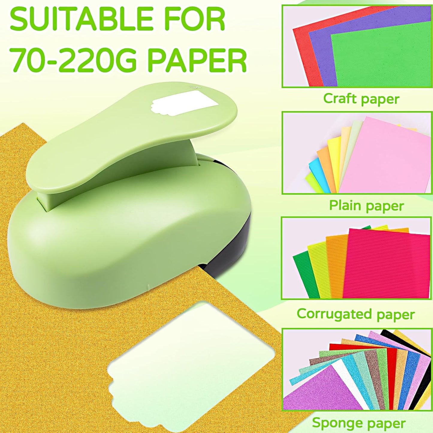 Tag Hole Punch 3 inch Tag Puncher TagCutter Tags Punches for Paper Crafts Gift Tags Punch Cutter Tag Maker TagPaper Punch