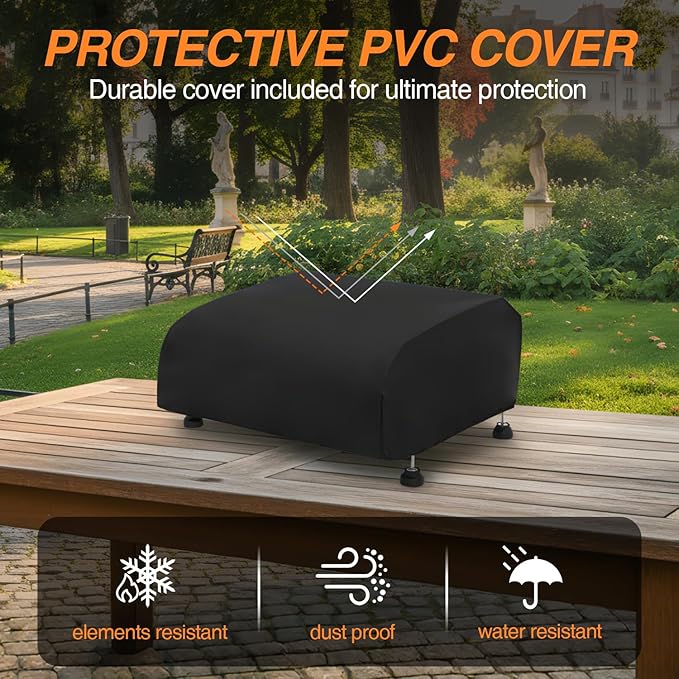 Portable Tabletop Gas Griddle Grill with Stainless Steel Griddle, Includes Dust Cover & Regulator, Perfect for Camping & Tailgating (2-Burner)