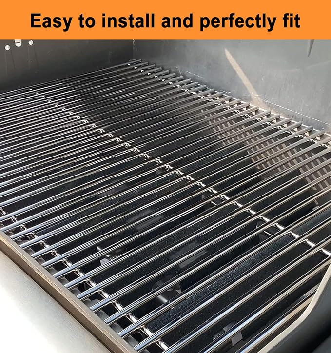 17.5" Grill Grates for Weber Spirit E310 E320 & Spirit II E310 E320 Grills;304 Stainless Steel Grates for Weber Genesis Gold & Silver Grills;Weber Grill Grates 7639; Weber Grill Grids