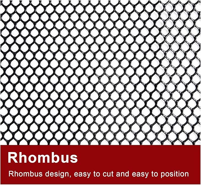 Plastic Wire Mesh Fence 39.3 Inches Wide Safety Fence Roll Balcony Protection Net Fencing Multi-Use Decorative Barrier for Chicken, Snow, Poultry, Patio, Garden, P(Size:1x20M - Mesh 1.8cm,Color:Black)