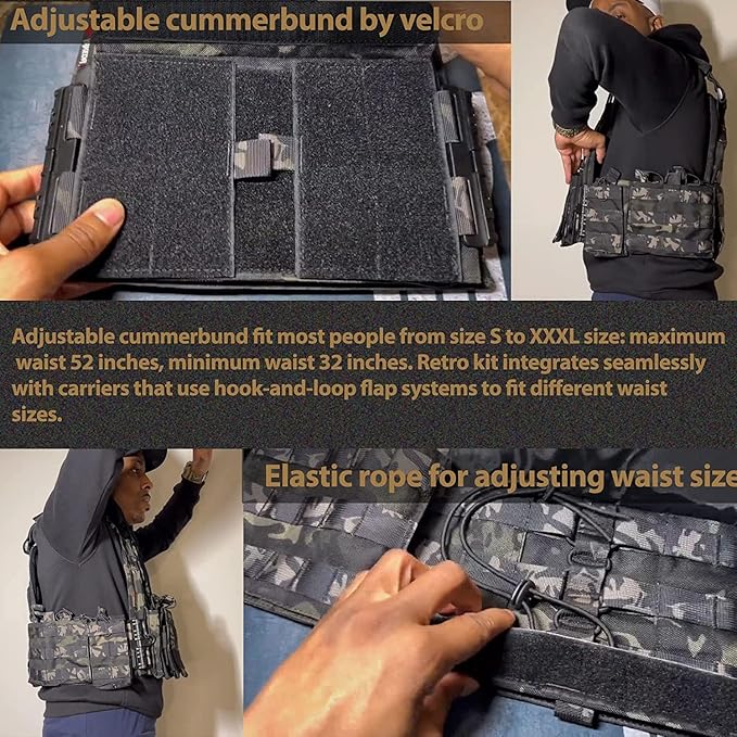 BOMTURN Upgrade Tactical Airsoft Outdoor Vest