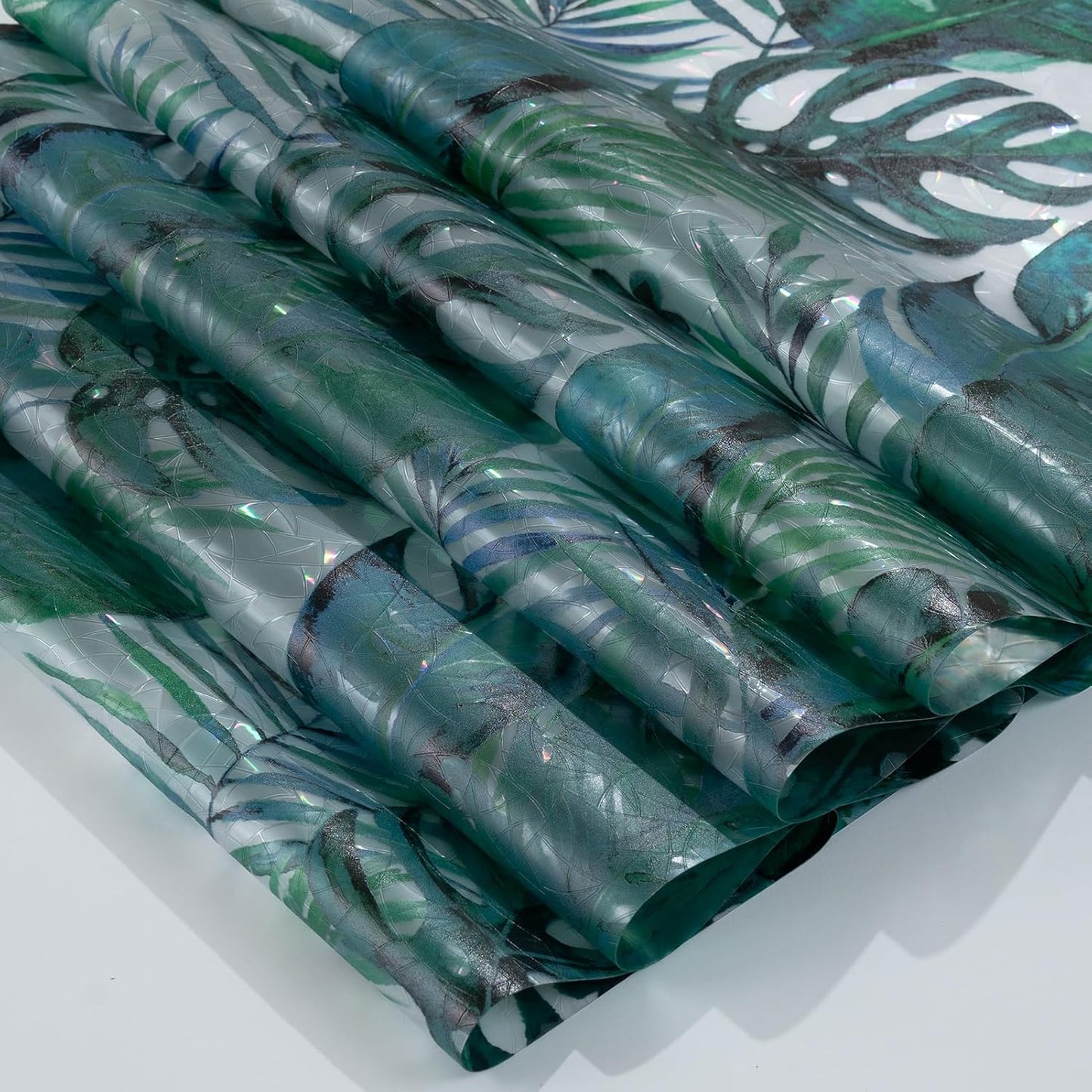 DKTIE Nature Pattern Rainbow Window Film Decorative Stained Glass Window Film Static Cling Films Easy Apply Removable Comes with Tools (U560-rainbow, 35.4" x 118.1")