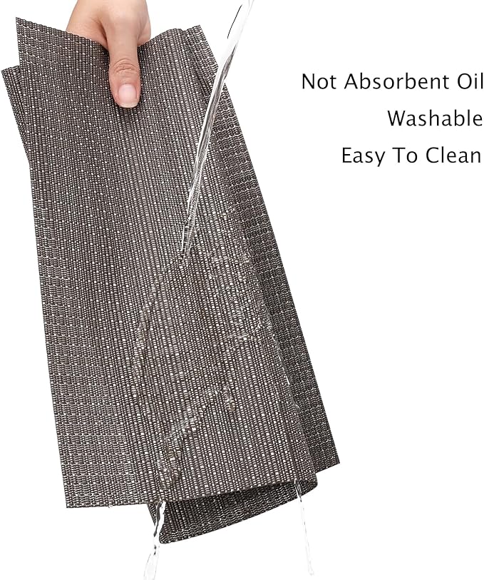 Myir JUN Table Runner, Vinyl Table Runner Indoor Arbitrarily Cropped Runner for Table Heatproof for Home Party (Dark Gray, 12 x 94 inch)