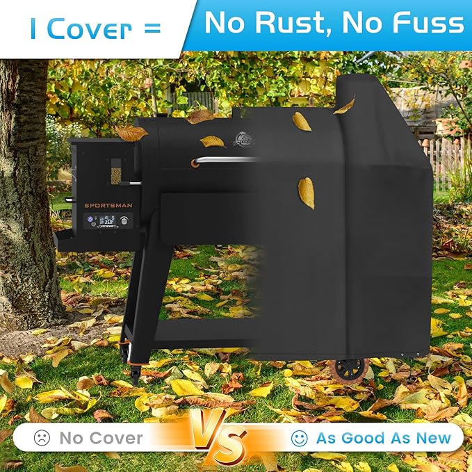 Grill Cover for Pit Boss 1000 Series Austin XL Rancher XL PB1000T1 Wood Pellet Grill Pitboss Smoker BBQ Cover 73750 Heavy Duty 600D Weather-Resistant Outdoor Accessories