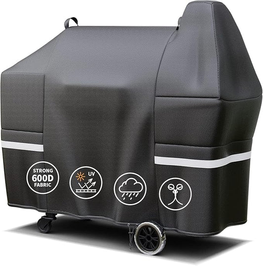 Hisencn Grill Cover for Pit Boss Austin XL, 600D Heavy Duty Pellet Smoker BBQ Cover for Pit Boss 1000 Series, 1000D3, 1000S, 1000SC, Rancher XL, 1100 Pro, 1150, Z Grill 1000 – UV & Fade Resistant