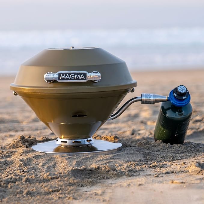 Magma C10-105-A Avocado Beach Fire Gas Grill | Portable Gas BBQ | Compact Propane Grill | Stylish Outdoor Cooker