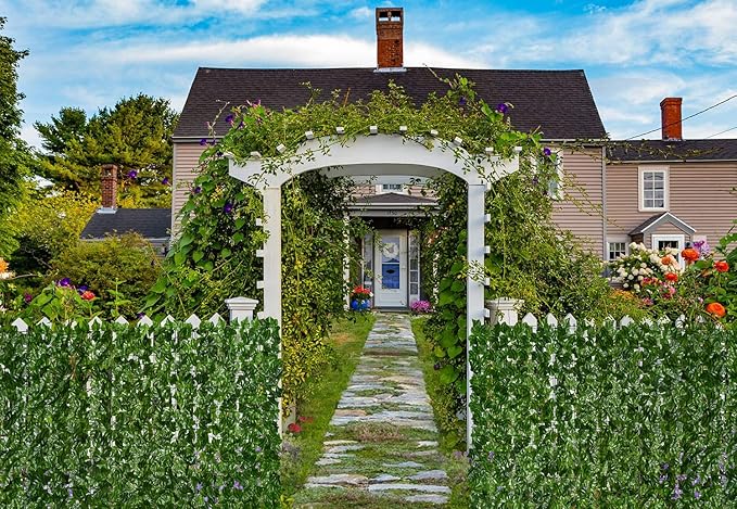 DearHouse 98.4x39.4in Artificial Ivy Privacy Fence Wall Screen, Artificial Hedges Fence and Faux Ivy Vine Leaf Decoration for Outdoor Garden Decor