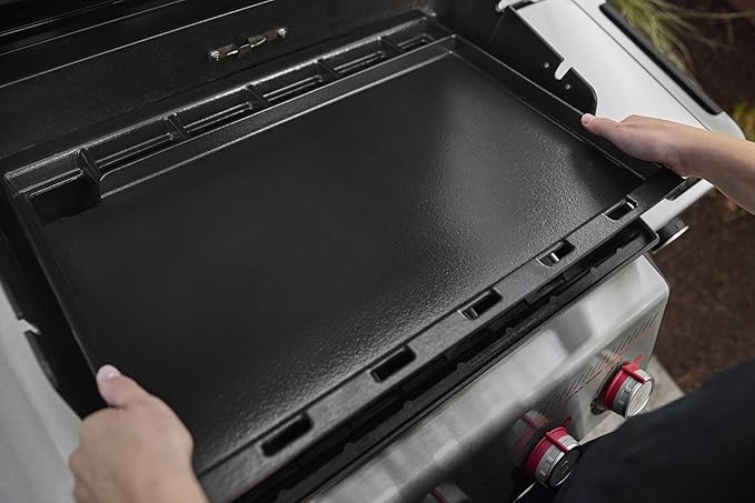Weber Rust-Resistant Outdoor Griddle Insert for Searwood and Large Spirit Series Grills, Full-Size