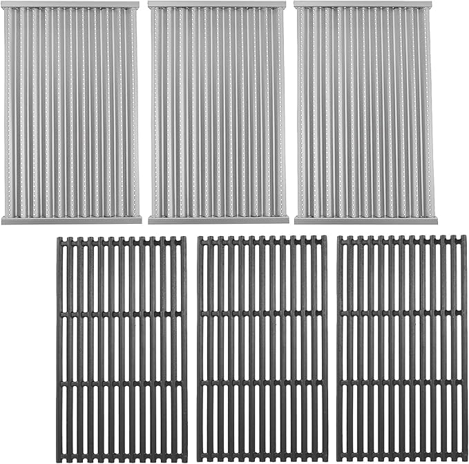 17" Grill Grates and Emitter for Charbroil TRU Infrared 4-Burner 463255020 463242715 463242716 463276016 466242715 463257520 Parts for Charbroil Grill Replacement Parts