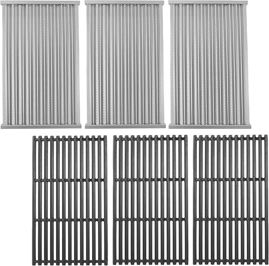 17" Grill Grates and Emitter for Charbroil TRU Infrared 4-Burner 463255020 463242715 463242716 463276016 466242715 463257520 Parts for Charbroil Grill Replacement Parts