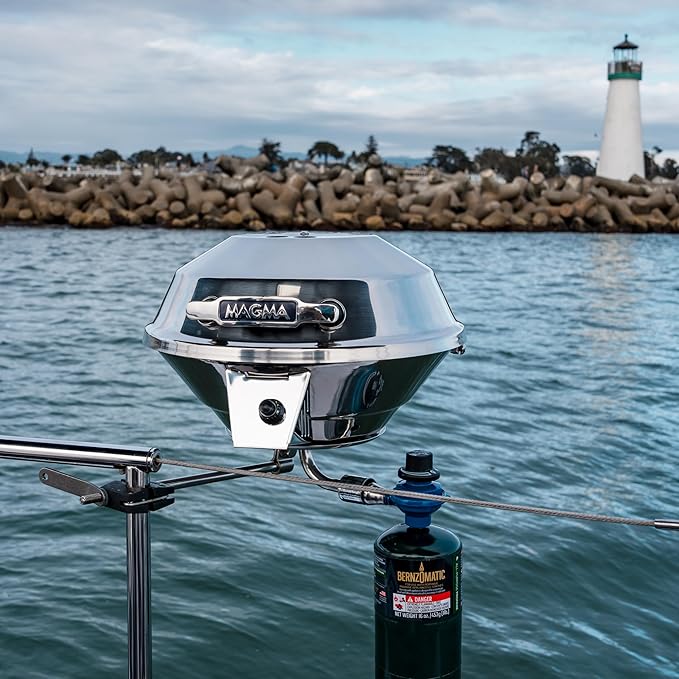Magma Products, Marine Kettle 3, Combination Stove & Gas Grill, Propane Portable Oven