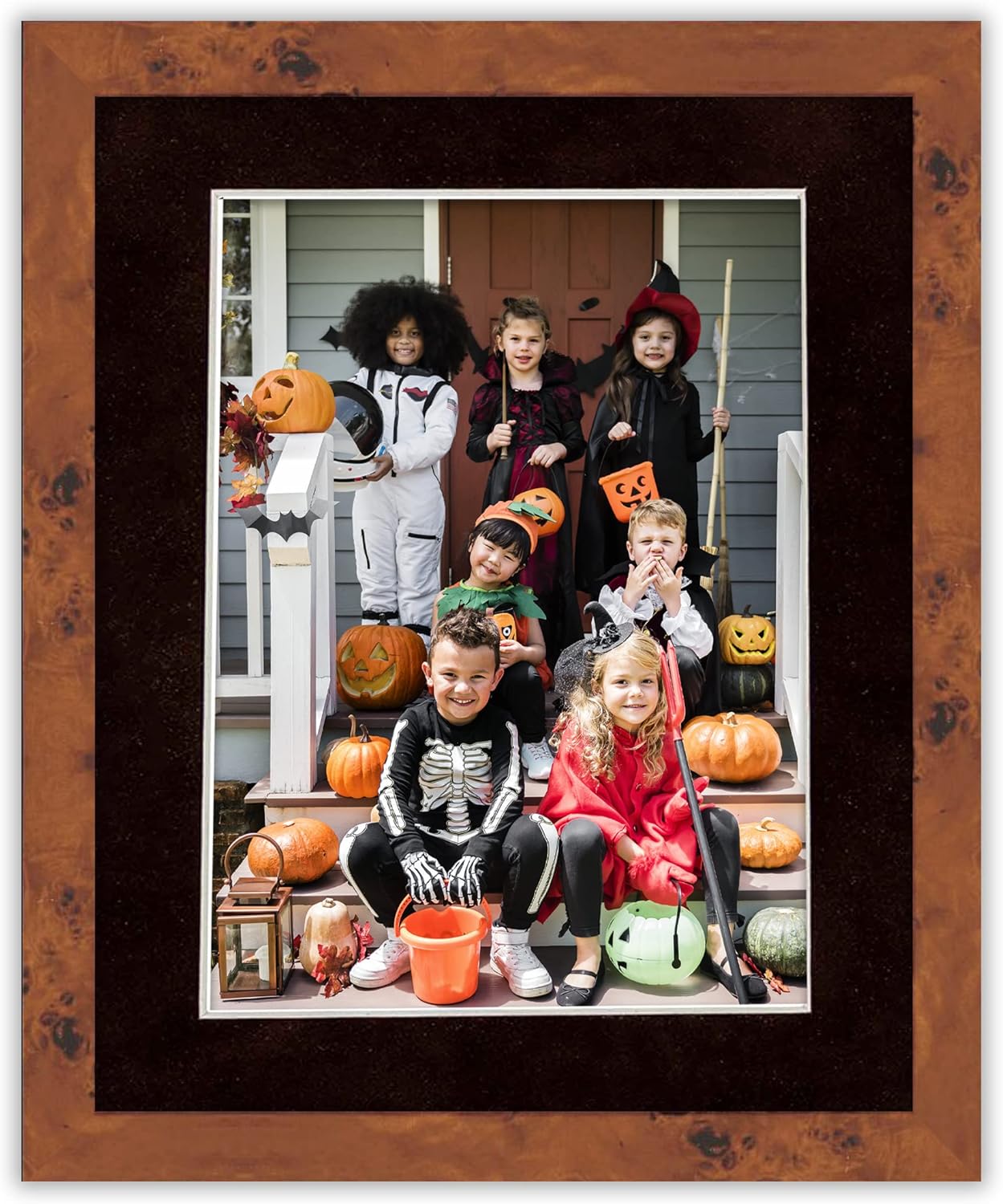 Pack of 25 Acid Free 11x14 Mats Bevel Cut for 8.5x11 Photos - Black Suede Precut Matboards For Pictures, Photos, Framing - 4-ply Thickness