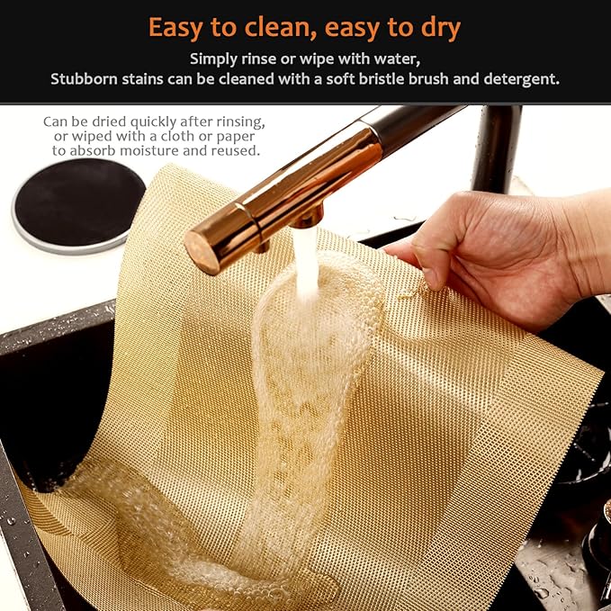 Placemats Set of 12 Washable&Wipeable Place mats for Dining Table Kitchen Indoor Outdoor Table Mats Heat Resistant Non Slip Woven Vinyl Table Placemats (Gold，12PCS)