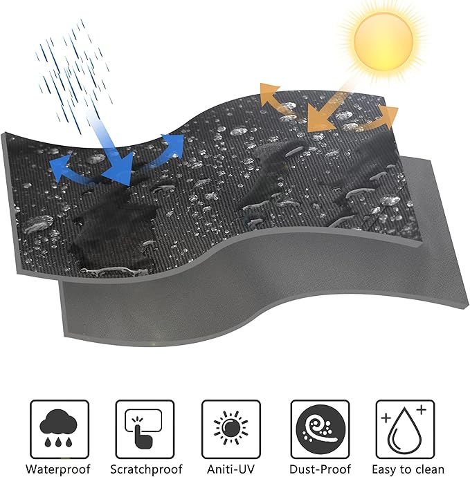 Pizza Oven Cover for Ooni Karu 12 Multi-Fuel Outdoor Pizza Oven - Heavy Duty Waterproof 600D Oxford Fabric Anti-Scratch - Pizza Oven Protection Cover