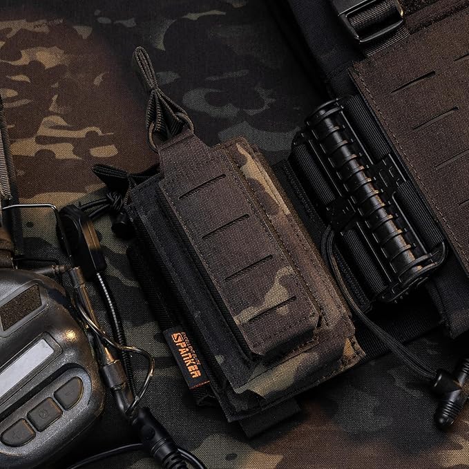 EXCELLENT ELITE SPANKER Tactical Open-Top Single/Double/Triple Molle Mag Pouch for Pistol Mag Pouch Tactical Bag Accessories Holder