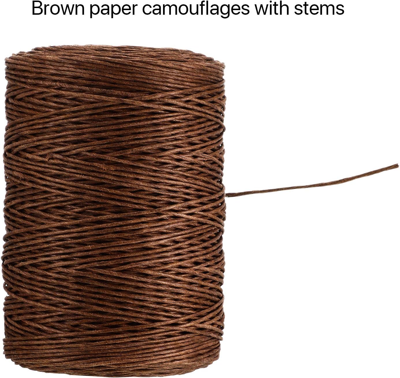 Syhood Floral Vine Bind Wire Rustic Wrapping Wire for Flower Bouquets(Brown)