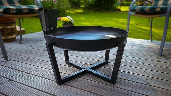 Fire Pit Redwood 39" Outdoor Fire Bowl, Steel Firepit for Patio, Backyard & Garden (39" Redwood)