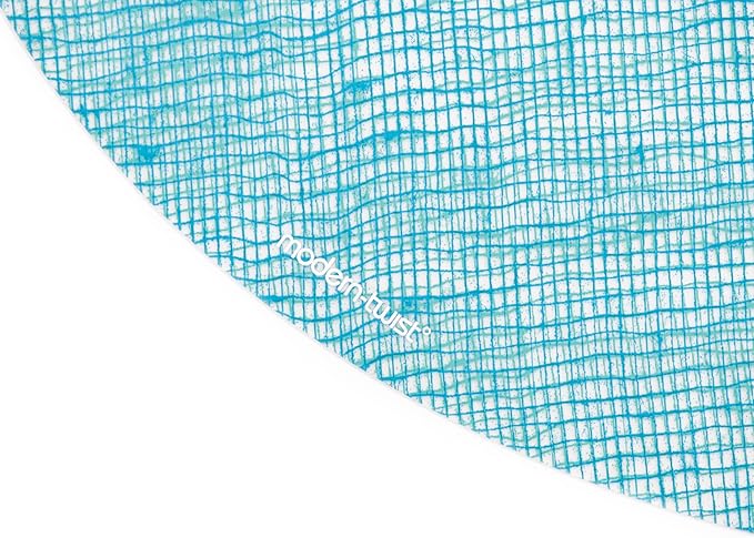 Modern Twist Placemat 100% Food-Grade Silicone, Oval, Waterproof and Reusable, Linen – Seafoam