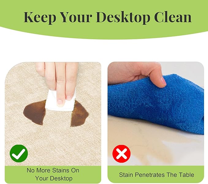 13-Inch Faux Leather Round Placemats Set of 8, Waterproof Anti-Slip Dual Sided Place mats, Heat Resistant Washable Table Mats with Coaster, Suitable for Indoor & Outdoor (8, Beige Dark Coffee)