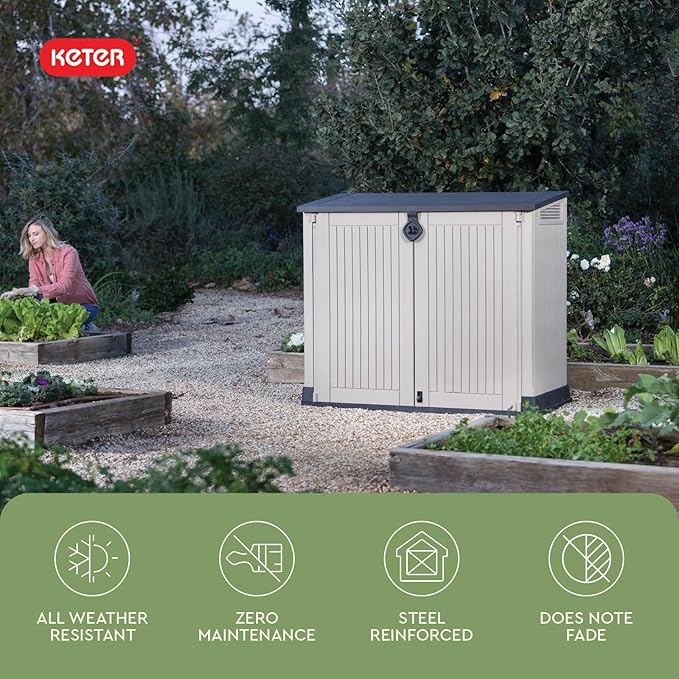 Keter Store-It-Out MIDI Outdoor Resin Horizontal Storage Shed