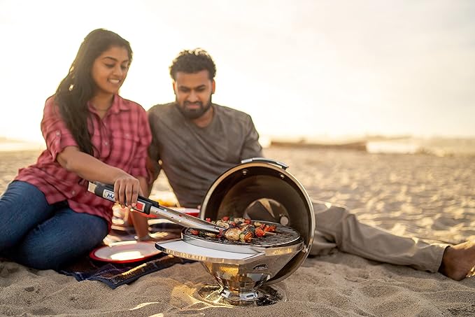 Magma C10-100 Beach Fire Charcoal Grill | Portable Beach BBQ | Compact Charcoal Grill | Outdoor Grill