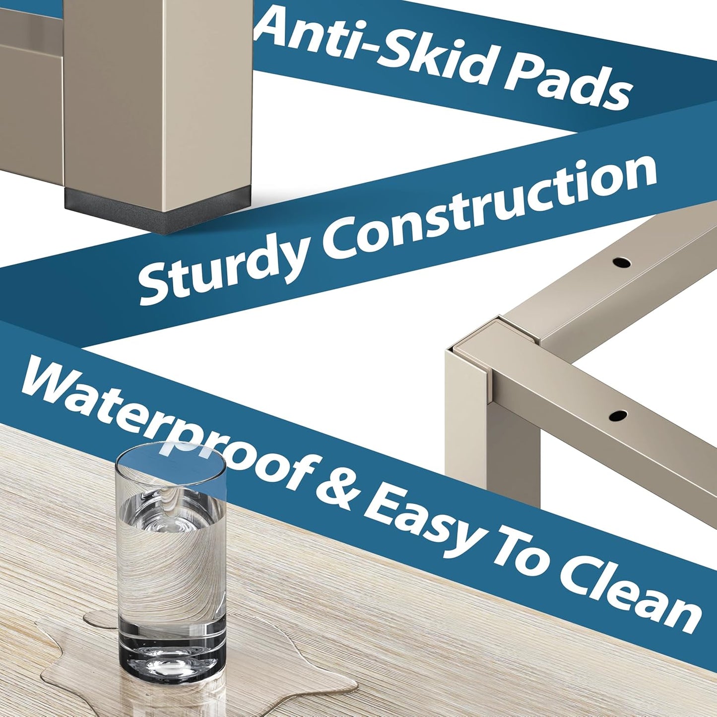 SHW Mission 32-Inch Home Office Computer Desk, Maple