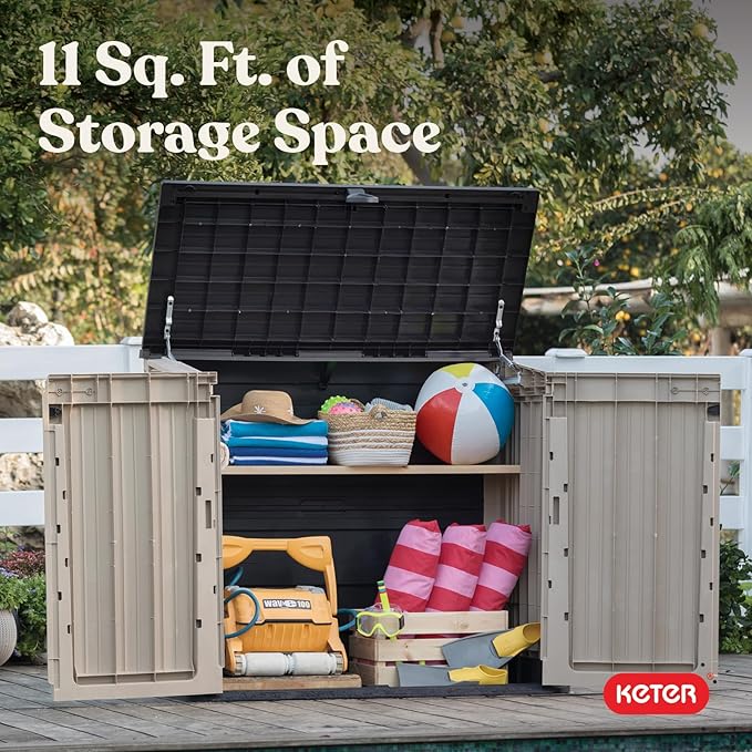 Keter Store-It-Out MIDI Outdoor Resin Horizontal Storage Shed