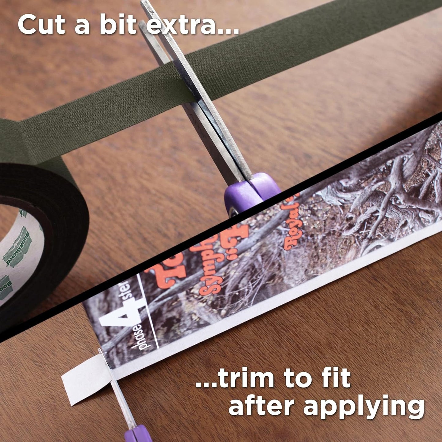 BookGuard 1 Inch Premium Bookbinding Repair Cloth Tape, 15 Yard Roll, Olive