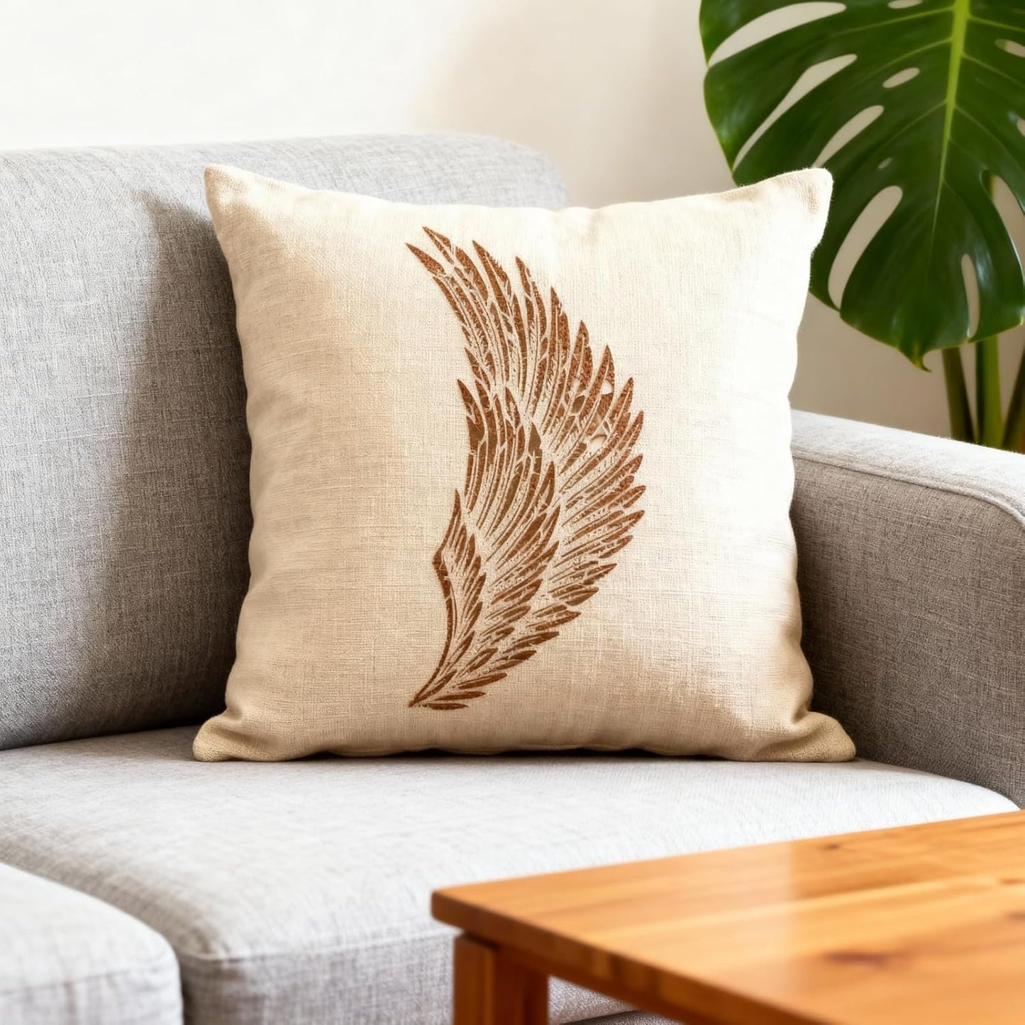 TIAMECH A4 Reusable Wing Stencil for Painting - Eagle Angel Wing Layering Template, DIY Wall Art, Wood Furniture, Scrapbook & Crafts (8.3x11.7inch)