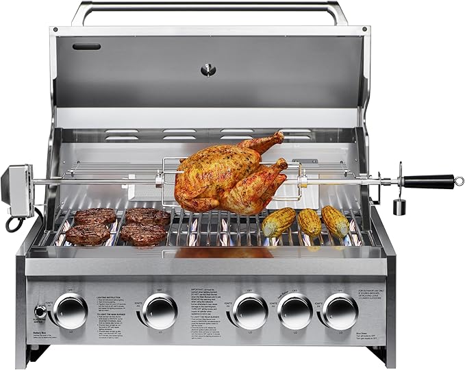 KoolMore 30 in. Built-in Liquid Propane BBQ Grill for Outdoor Kitchen in Heavy-Duty Stainless-Steel (KM-OKS-BQ30)