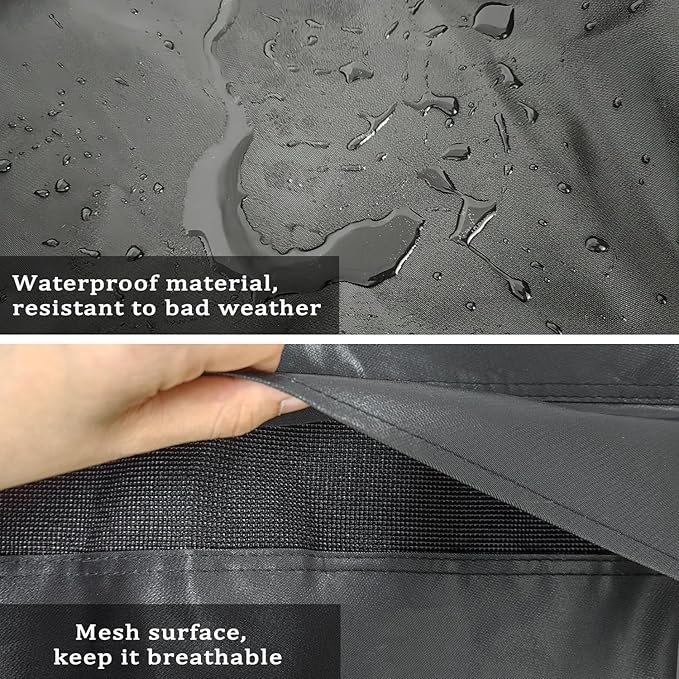 Grill Cover Replacrment Recteq RT-410/340 RT-B380 and Rec Tec RT-B380X Bullseye Deluxe Wood Pellet Grill, Full Length Heavy-Duty Premium Cover, Waterproof Moisture Proof Breathable