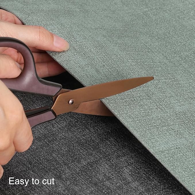 Table Runners 94 Inches Long, Dual-Sided Faux Leather Farmhouse Table Runner Waterproof Heatproof Non-Slip for Living Room Party Home Decor Holiday Decorations(Gray Sage Green, 12 x 94 Inch)