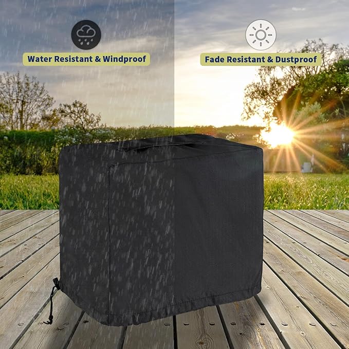 Pizza Oven Cover for Blackstone Tabletop Pizza Oven with 15" Cordierite Stones, Heavy-Duty 600D Protective Cover for Blackstone 15in Pizza Maker 6964/6963/6962/6961/6960